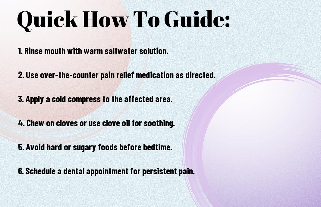 How to stop toothache at night 1